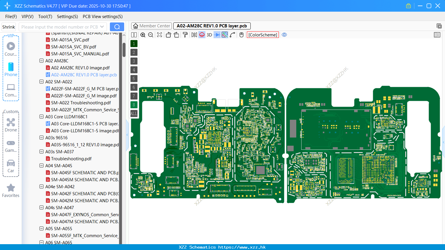 Samsung A02-AM28C REV1.0 PCB Layer
